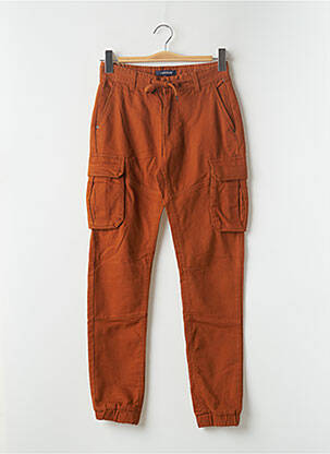 Pantalon cargo resserrée sur le bas taille normale orange BONOBO femme