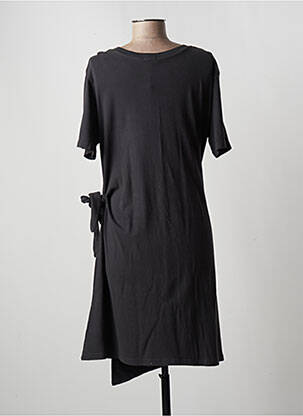 Robe mi-longue manches courtes manches courtes noir RAILS femme