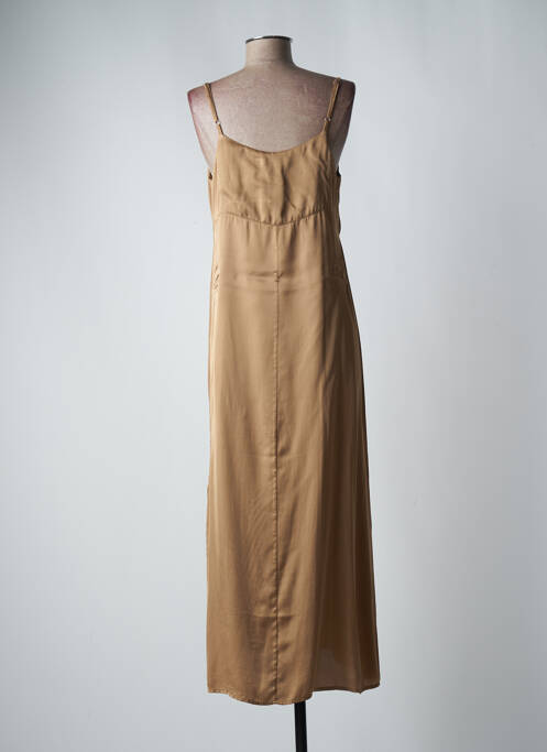 Robe longue marron LAUREN VIDAL pour femme