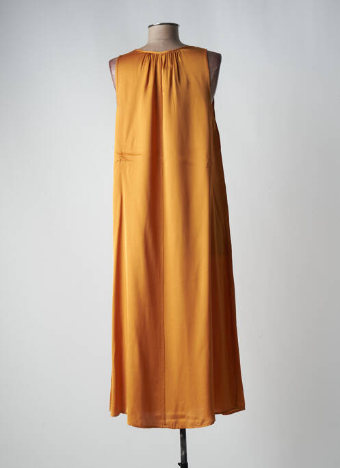 Robe mi-longue jaune LAUREN VIDAL pour femme