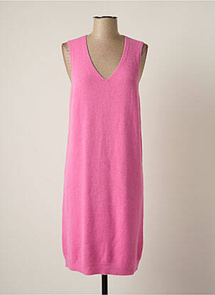 Robe pull resserrée sur le bas sans manche rose ALEXANDRE LAURENT femme