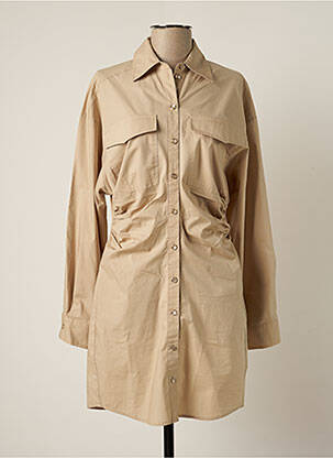 Robe courte manches longues manches longues beige SECOND FEMALE femme