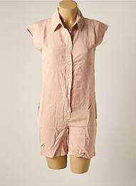 Combishort poches manches courtes rose DROLATIC femme