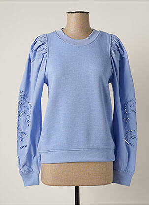 Sweat-shirt bleu SECOND FEMALE pour femme