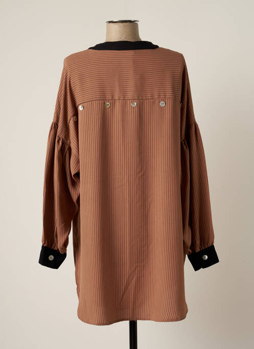 Robe courte marron SKATÏE pour femme