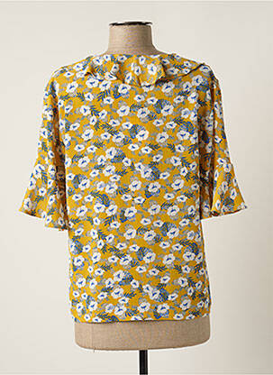 Blouse imprimé fleurs manches courtes vert MEIL femme