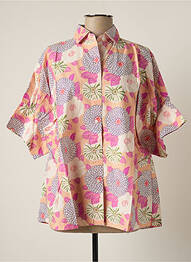 Chemisier manches courtes manches courtes rose V.DE.VINSTER femme