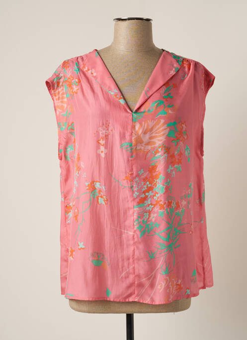 Blouse rose TOUPY pour femme