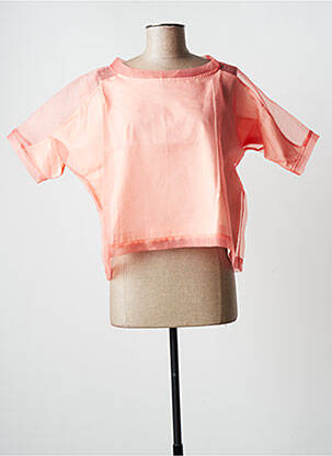 Top coupe fluide manches 3/4 rose RABENS SALONER femme