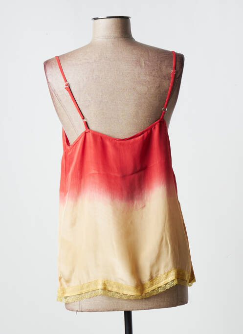 Top orange LAUREN VIDAL pour femme