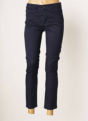 Pantalon 7/8 stretch taille normale bleu LAUREN VIDAL femme