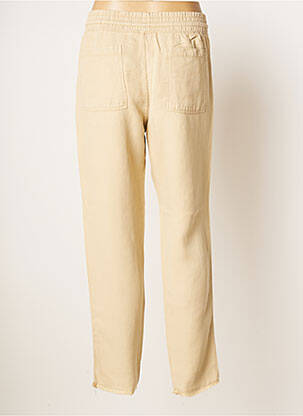 Pantalon slim taille haute taille haute beige HAPPY femme