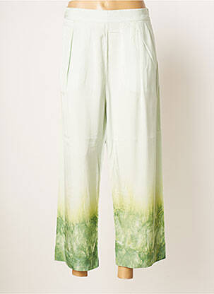 Pantalon 7/8 taille haute taille haute vert RABENS SALONER femme