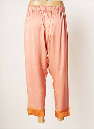 Pantalon 7/8 taille haute taille haute rose RABENS SALONER femme
