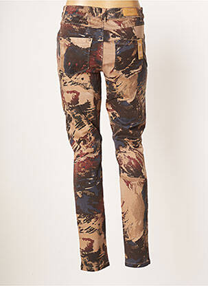Pantalon slim stretch taille normale marron SUMMUM femme