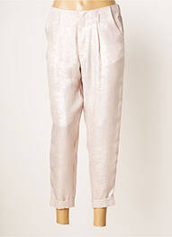 Pantalon 7/8 taille haute taille haute rose RABENS SALONER femme