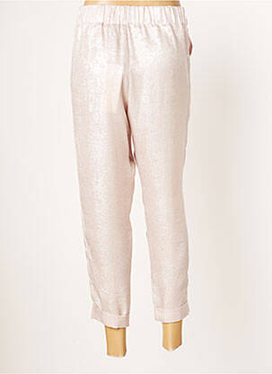 Pantalon 7/8 taille haute taille haute rose RABENS SALONER femme