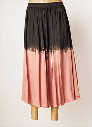 Jupe mi-longue coupe évasée rose RABENS SALONER femme
