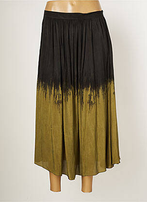 Jupe mi-longue coupe évasée vert RABENS SALONER femme
