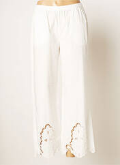 Pantalon 7/8 blanc V.DE.VINSTER pour femme seconde vue