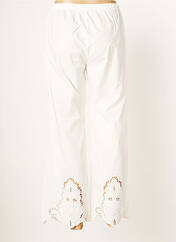 Pantalon 7/8 blanc V.DE.VINSTER pour femme seconde vue