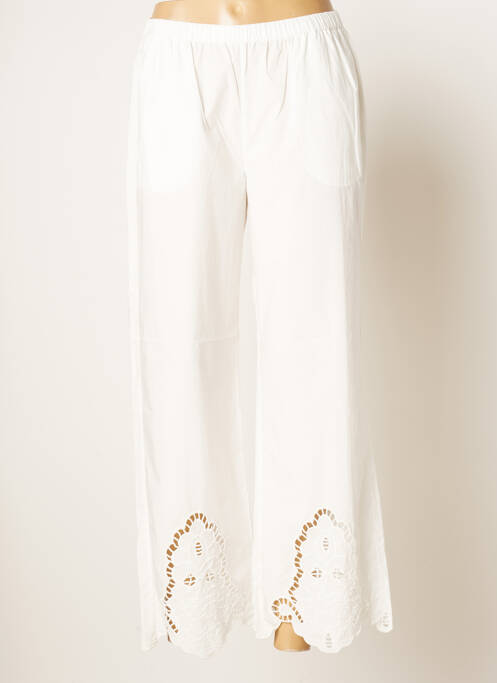 Pantalon 7/8 blanc V.DE.VINSTER pour femme