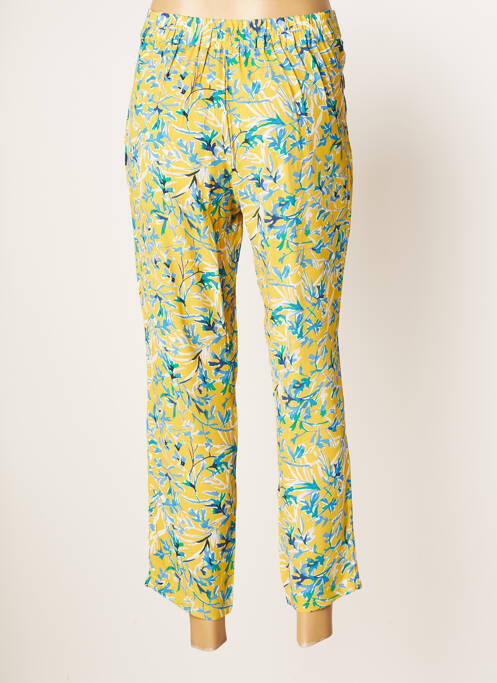 Pantalon 7/8 jaune TOUPY pour femme