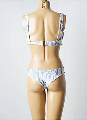 Maillot de bain 2 pièces fermeture clip bleu MR MOOD femme