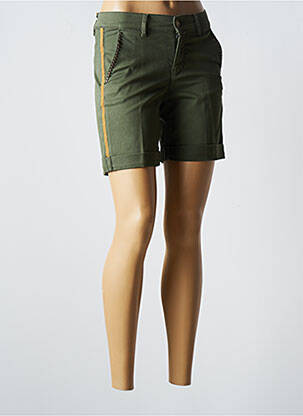Short finition revers taille normale vert HOPPY femme