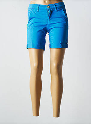 Short finition revers taille normale bleu HOPPY femme