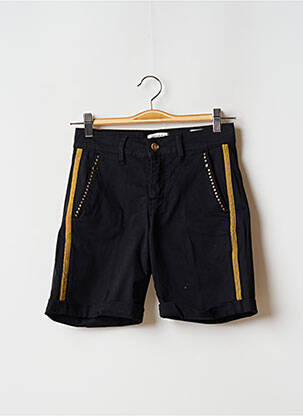 Short finition revers taille normale noir HOPPY femme