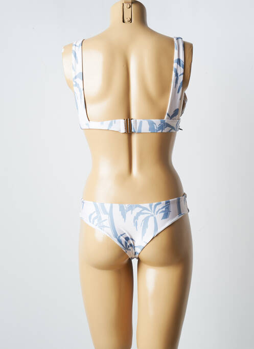 Maillot de bain 2 pièces fermeture clip bleu MR MOOD femme