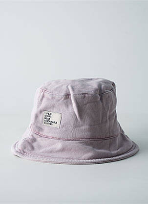 Chapeau doublure violet LIV BERGEN unisexe