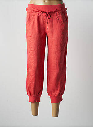 Pantalon 7/8 rouge KY CREATION pour femme