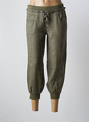 Pantalon 7/8 vert KY CREATION pour femme