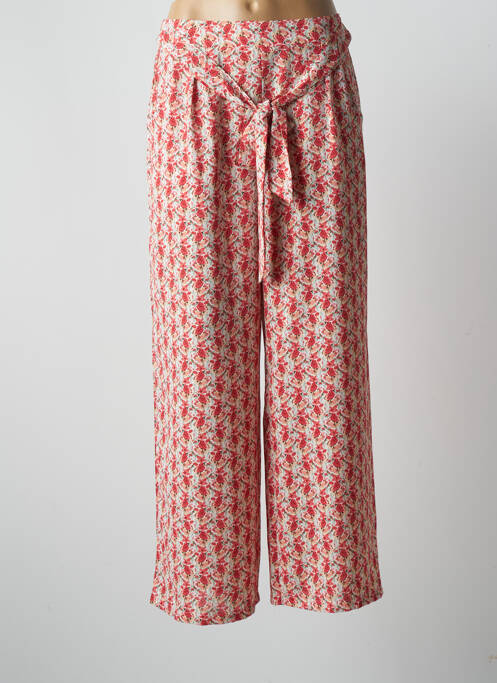 Pantalon large rouge IKOONE&BIANKA pour femme