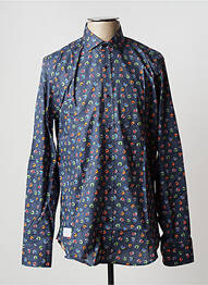 Chemise manches longues imprimé fantaisie bleu A FISH NAMED FRED homme