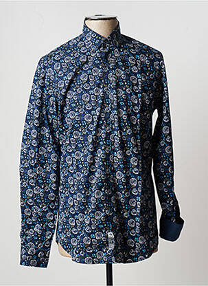Chemise manches longues manches longues bleu DOS GALGOS homme