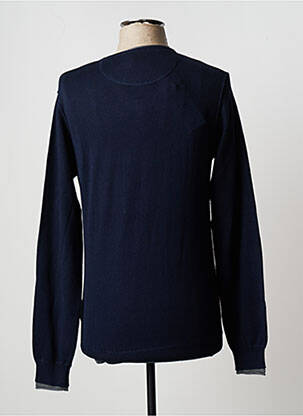 Pull col v manches longues bleu GAUDI homme