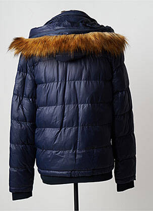Doudoune manches longues a capuche bleu GAUDI homme