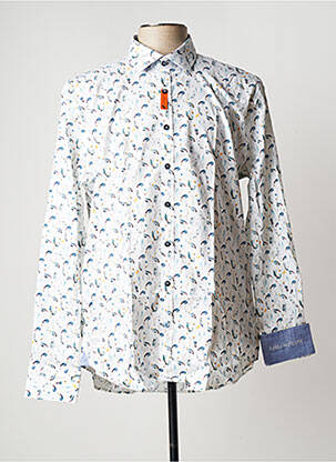 Chemise manches longues blanc A FISH NAMED FRED pour homme