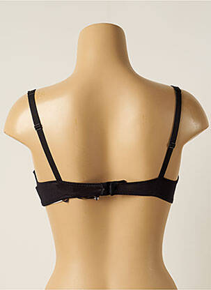 Soutien-gorge effet matière satinée haut soutien-gorge moulé noir MILLESIA femme