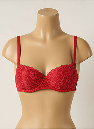 Soutien-gorge tissage dentelle haut soutien-gorge moulé rouge AUBADE femme