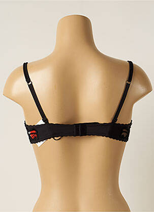 Soutien-gorge tissage dentelle haut soutien-gorge moulé noir RCRESCENTINI BY COTTON BLUB femme