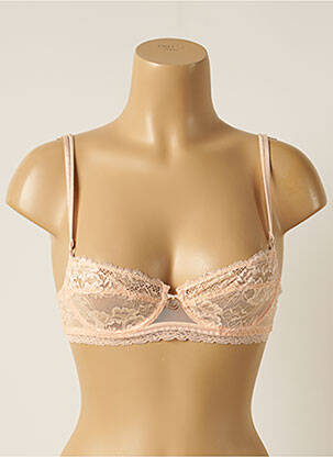 Soutien-gorge tissage dentelle haut soutien-gorge emboitant rose LISE CHARMEL femme