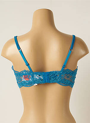 Soutien-gorge tissage dentelle haut soutien-gorge emboitant bleu COTTON CLUB femme
