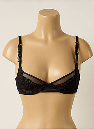 Soutien-gorge broderie haut soutien-gorge emboitant noir RCRESCENTINI BY COTTON BLUB femme