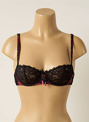 Soutien-gorge tissage dentelle haut soutien-gorge emboitant noir AUBADE femme