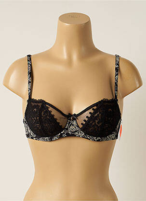 Soutien-gorge tissage dentelle haut soutien-gorge emboitant noir AUBADE femme
