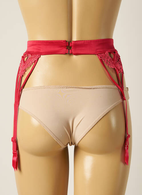 Guêpière/Porte-jarretelle rouge RCRESCENTINI BY COTTON BLUB pour femme